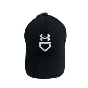 Under Armour Men's UA Baseball Blitzing Cap 1380021-001 Black/White Size L/XL NW